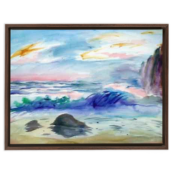 Seascape - Framed Traditional Stretched Canvas