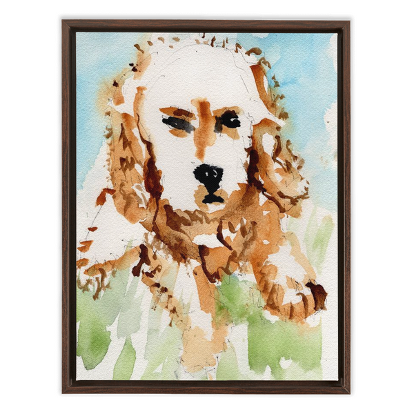 Puppy Dog - Framed Canvas Wraps