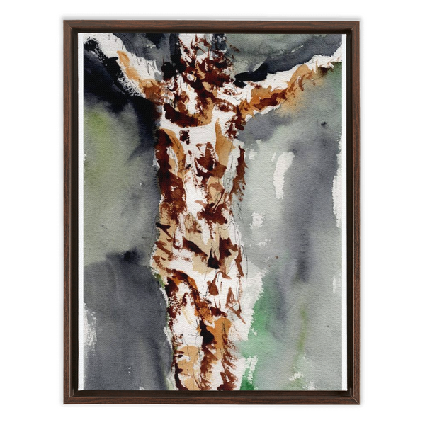 Christ on Cross - Framed Canvas Wraps