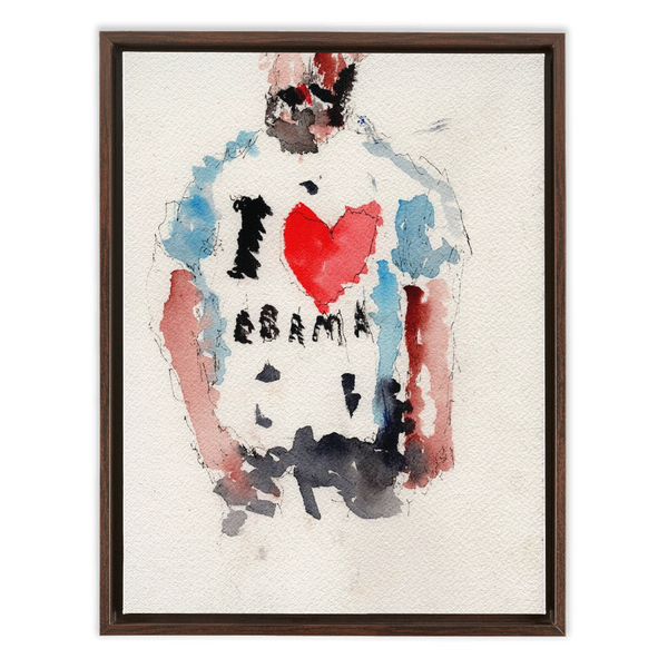 Obama Shirt - Framed Canvas Wraps