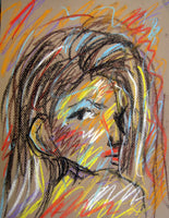 Pretty Partner Pastel Portraits and Marker Sketches